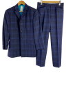 【中古】OZWALD BOATENG BESPOKE COUTURE/セットアップ/--/--/ネイビー/チェック【メンズウェア】