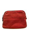 【中古】HERMES◆ポーチ/キャンバス/ORN/無地【バッグ】(4)