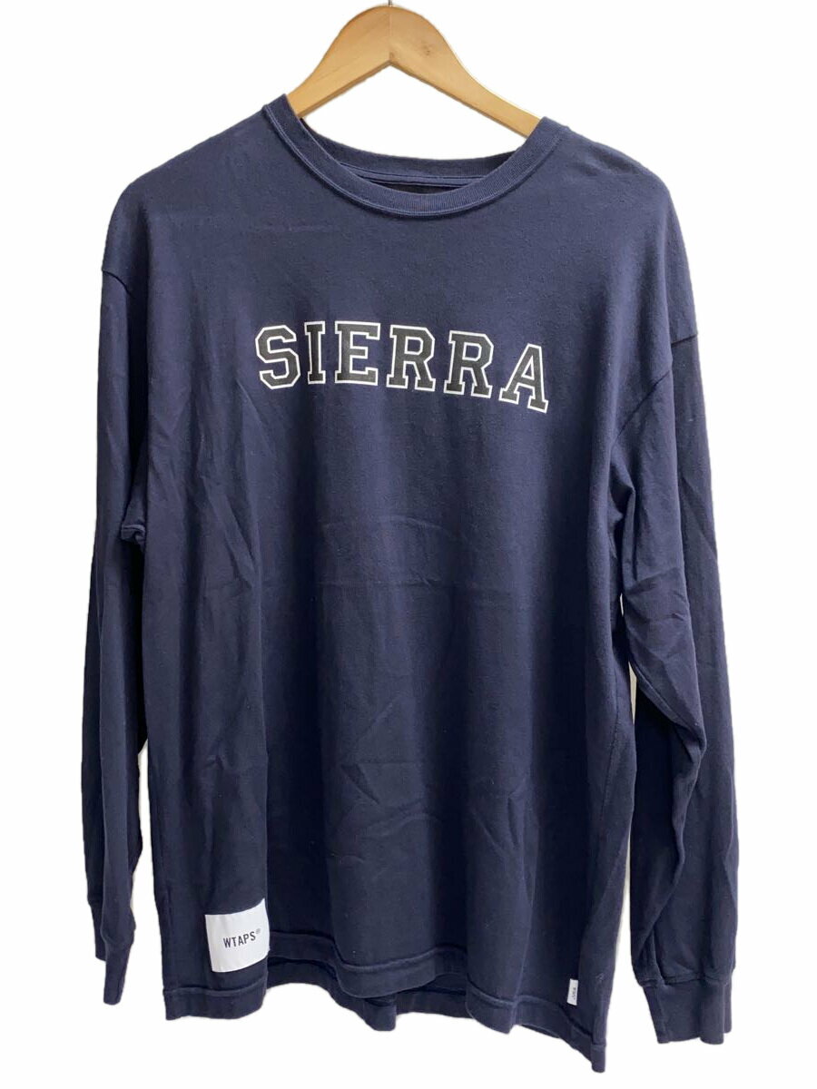 【中古】WTAPS◆ACADEMY/ LS/COTTON 02/1/コットン/NVY/242ATDT-CSM10【メンズウェア】