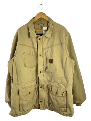 【中古】Carhartt◆ジャケット/XL/コットン/CRM/汚れ考慮//【メンズウェア】 【中古】Carhartt◆ジャケット/XL/コットン/CRM/汚れ考慮//【メンズウェア】