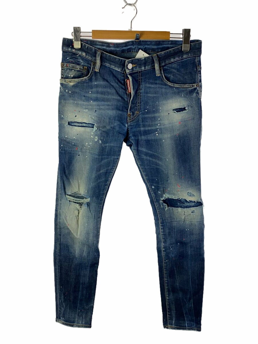 【中古】DSQUARED2◆Super Twinky Jean/ボトム/48/デニム/インディゴ/S74LB1254 S30789【メンズウェア】