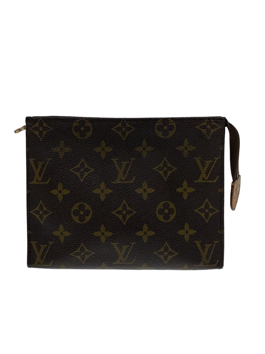 LOUIS VUITTON - 【中古】LOUIS VUITTON◆ポッシュ・トワレット19_モノグラム・キャンバス/PVC/BRW【バッグ】