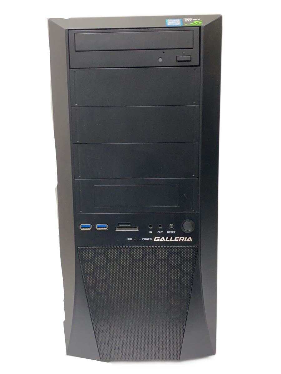【中古】GALLERIA◆デスクトップPC/Corei7第8/16GB/SSD1TB/2018/XV【パソコン】
