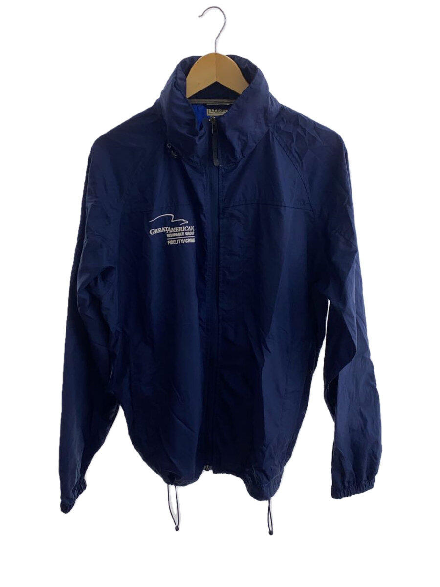 【中古】L.L.Bean◆ナイロンジャケット/M/ナイロン/NVY/プリント【メンズウェア】