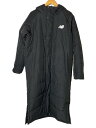 【中古】NEW BALANCE◆ベンチコート/XL/BLK【スポーツ】