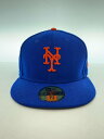 【中古】NEW ERA◆キャップ/7 3/8/コットン/BLU/メンズ【服飾雑貨他】