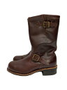 【中古】CHIPPEWA◆エンジニアブーツ/US7.5/BRW/91068【シューズ】