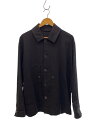【中古】ULTERIOR◆ジャケット/4/シルク/BLK/無地/ULSH13-21A58M【メンズウェア】