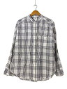 【中古】saby◆20AW/BANDCOLLARSHIRT/長袖シャツ/L/レーヨン/ホワイト/チェック/20A-161201【メンズウェア】(4)