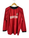 【中古】BURTON◆THE BURTON FOOTBALL CLUB/裾ホツレ有/スポーツウェアー/L/RED【スポーツ】(4)