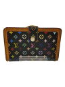 【中古】LOUIS VUITTON◆ポルト・フォイユ・ヴィエノワ_モノグラム・マルチカラー_マルチカラー/PVC/マルチカラー/メンズ【服飾雑貨他】(4)