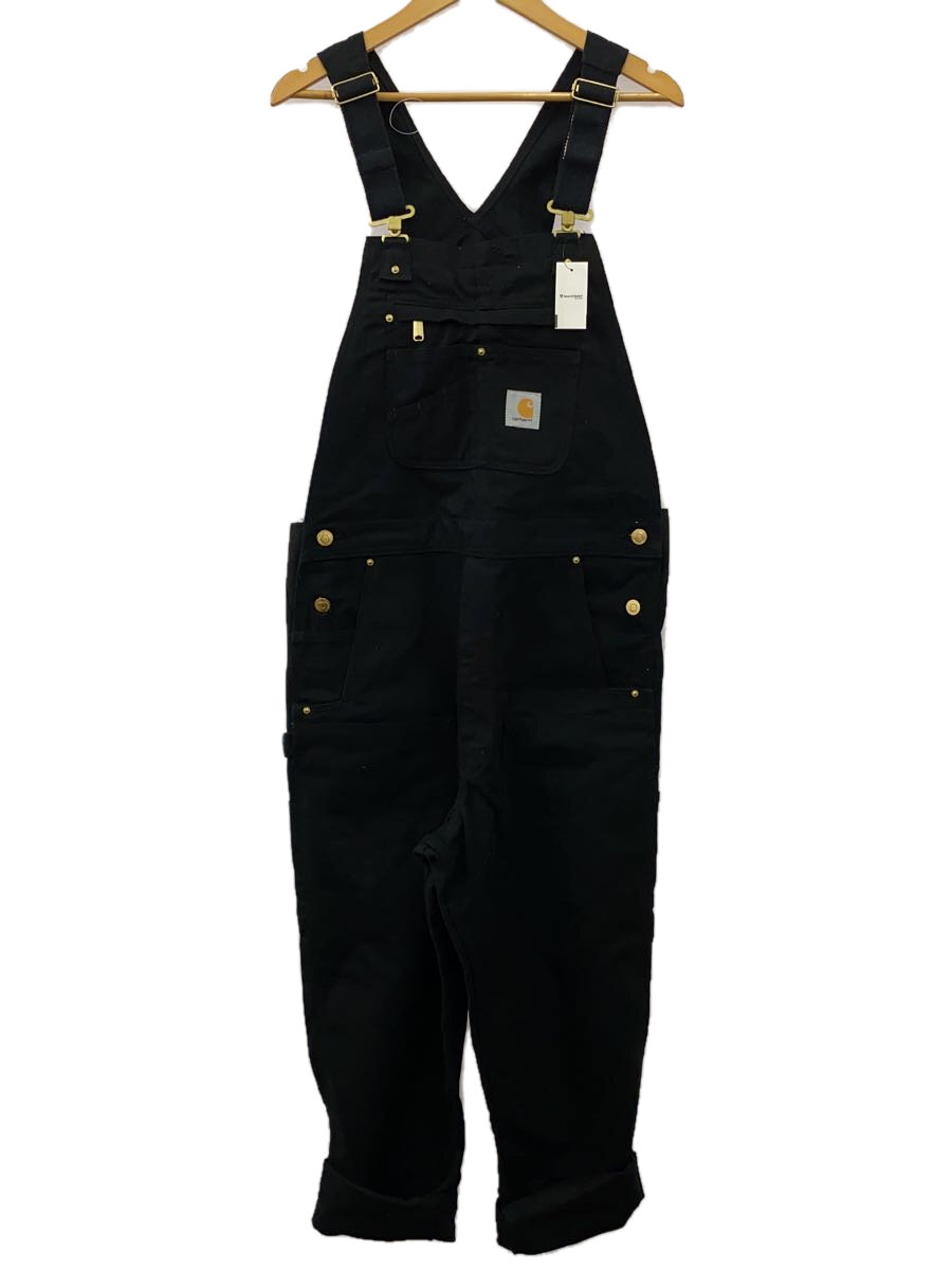 【中古】Carhartt◆オーバーオール/--/コットン/BLK/無地/102776-001【メンズウェア】