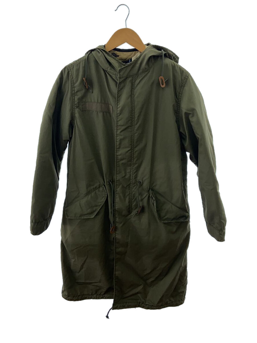 【中古】ALPHA INDUSTRIES◆モッズコート/S/コットン/KHK/無地/TA1289-8021【メンズウェア】