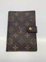【中古】LOUIS VUITTON◆アジェンダPM_モノグラム_BRW/レザー/BRW/総柄/レディース【服飾雑貨他】