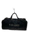 【中古】PINK HOUSE◆ボストンバッグ/コットン/BLK/無地//【バッグ】