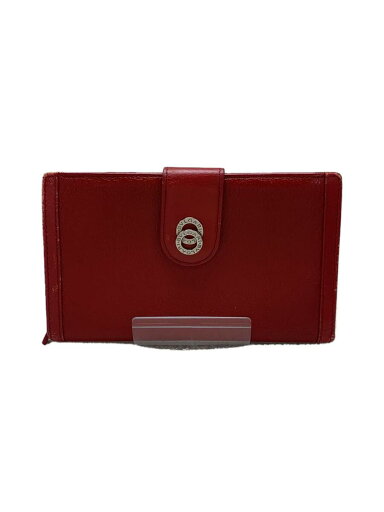 【中古】BVLGARI◆長財布/レザー/RED/無地/レディース【服飾雑貨他】 【中古】BVLGARI◆長財布/レザー/RED/無地/レディース【服飾雑貨他】