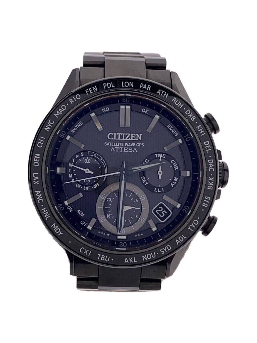 【中古】CITIZEN◆アテッサ/ソーラー電波時計/アナログ/ステンレス/コマあり/F950-0029S01【服飾雑貨他】