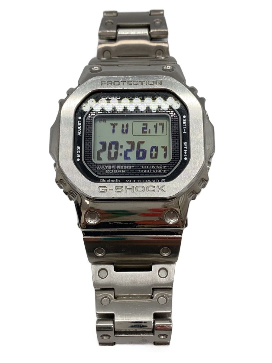 【中古】CASIO◆ソーラー腕時計・G-SHOCK/デジタル/SLV【服飾雑貨他】