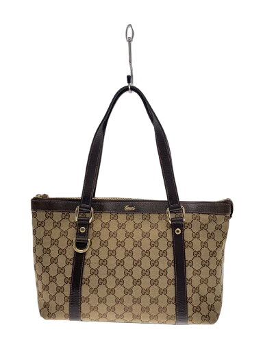 【中古】GUCCI◆トートバッグ_GGキャンバス/キャンバス/BRW【バッグ】 【中古】GUCCI◆トートバッグ_GGキャンバス/キャンバス/BRW【バッグ】