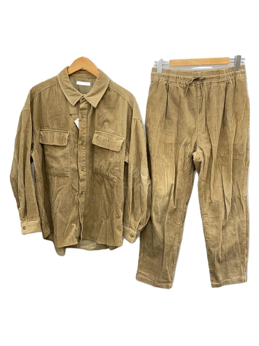 【中古】FREAK’S STORE◆セットアップ/S/コットン/BEG/無地/203-1013【メンズウェア】
