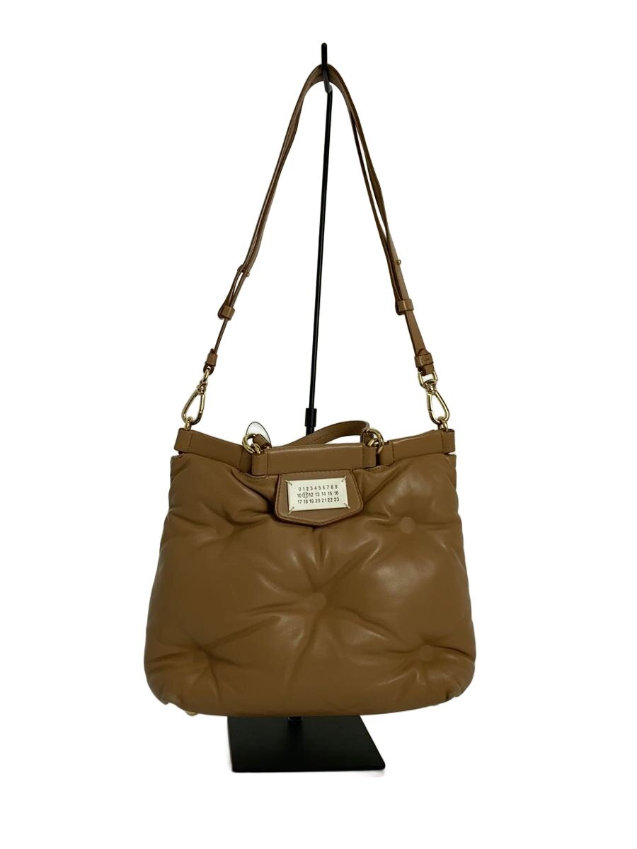 Maison Margiela◆Glam Slam Tote Bag/ハンドバッグ/レザー/BEG/無地/S56WD0133 P4300//