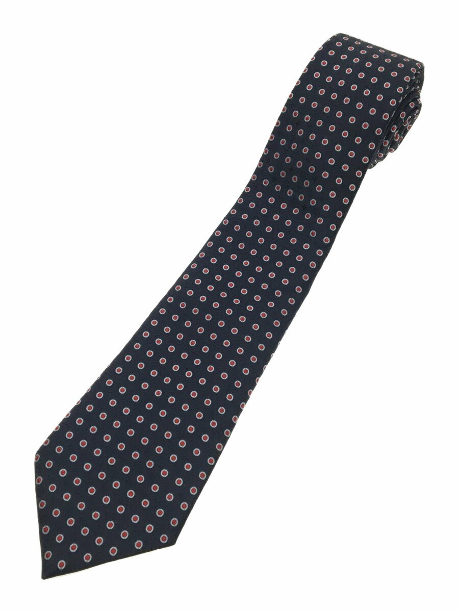 【中古】LOUIS VUITTON◆ネクタイ/シルク/NVY/ドット/メンズ//【服飾雑貨他】