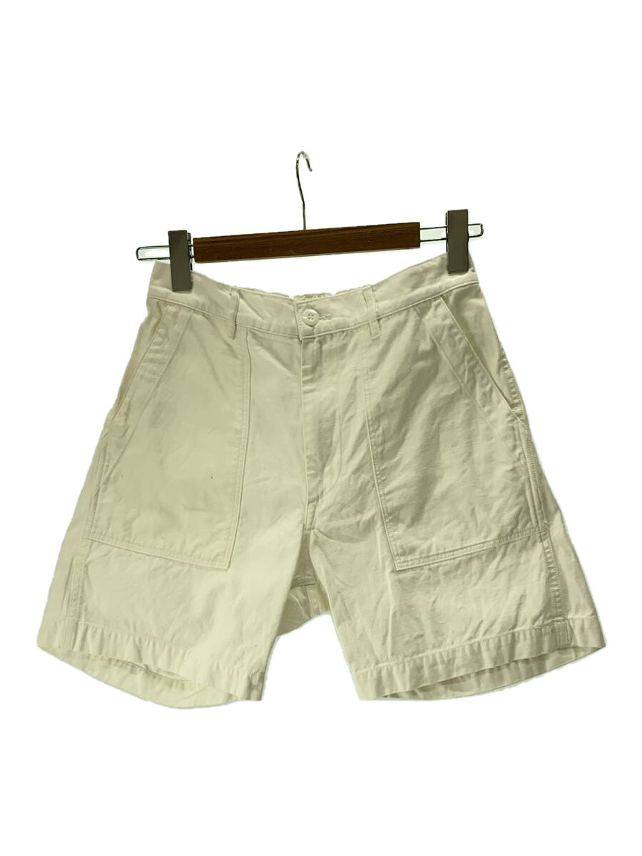 【中古】DANTON◆ショートパンツ/40/コットン/WHT/無地/JD-2542//【メンズウェア】
