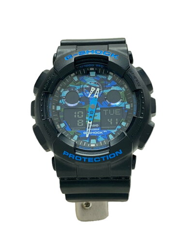 【中古】CASIO◆クォーツ腕時計・G-SHOCK/デジアナ/ラバー/BLK/GA-100CB【服飾雑貨他】 【中古】CASIO◆クォーツ腕時計・G-SHOCK/デジアナ/ラバー/BLK/GA-100CB【服飾雑貨他】