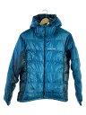 【中古】mont-bell◆ALPINE DOWN PARKA_アルパイン ダウンパーカ/S/ナイロン/BLU/シミ有【メンズウェア】