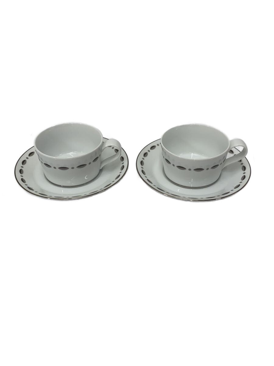 【中古】TIFFANY&Co.◆カップ&ソーサー/2点セット/WHT//【キッチン用品】