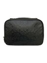 【中古】COACH◆セカンドバッグ/レザー/BLK/総柄/F66555【バッグ】