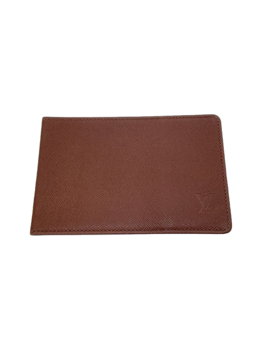 【中古】LOUIS VUITTON◆2つ折り財布/PVC/BRW/無地/レディース【服飾雑貨他】