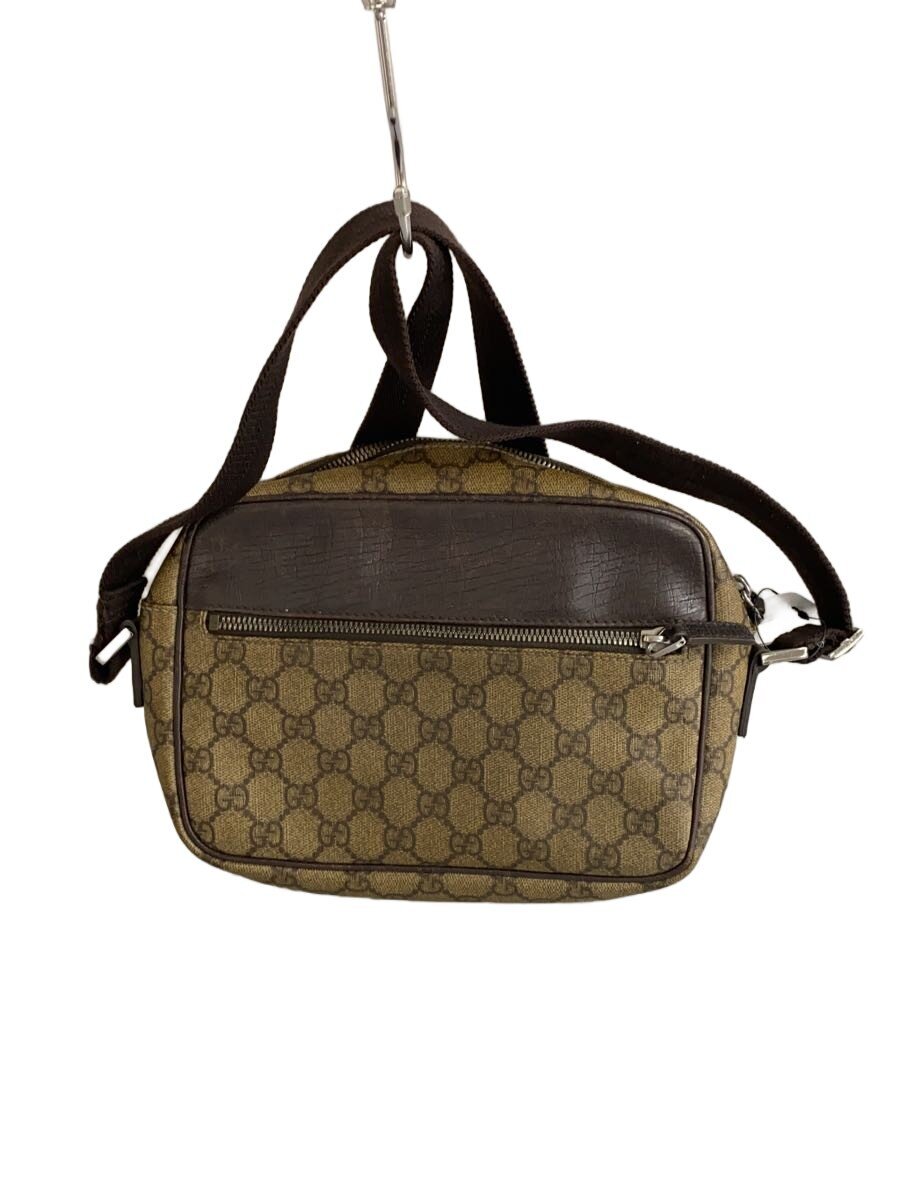 GUCCI - 【中古】GUCCI◆ショルダーバッグ_GGプラス/PVC/BRW【バッグ】