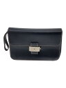 【中古】Salvatore Ferragamo◆セカンドバッグ/レザー/BLK/無地【バッグ】(4)