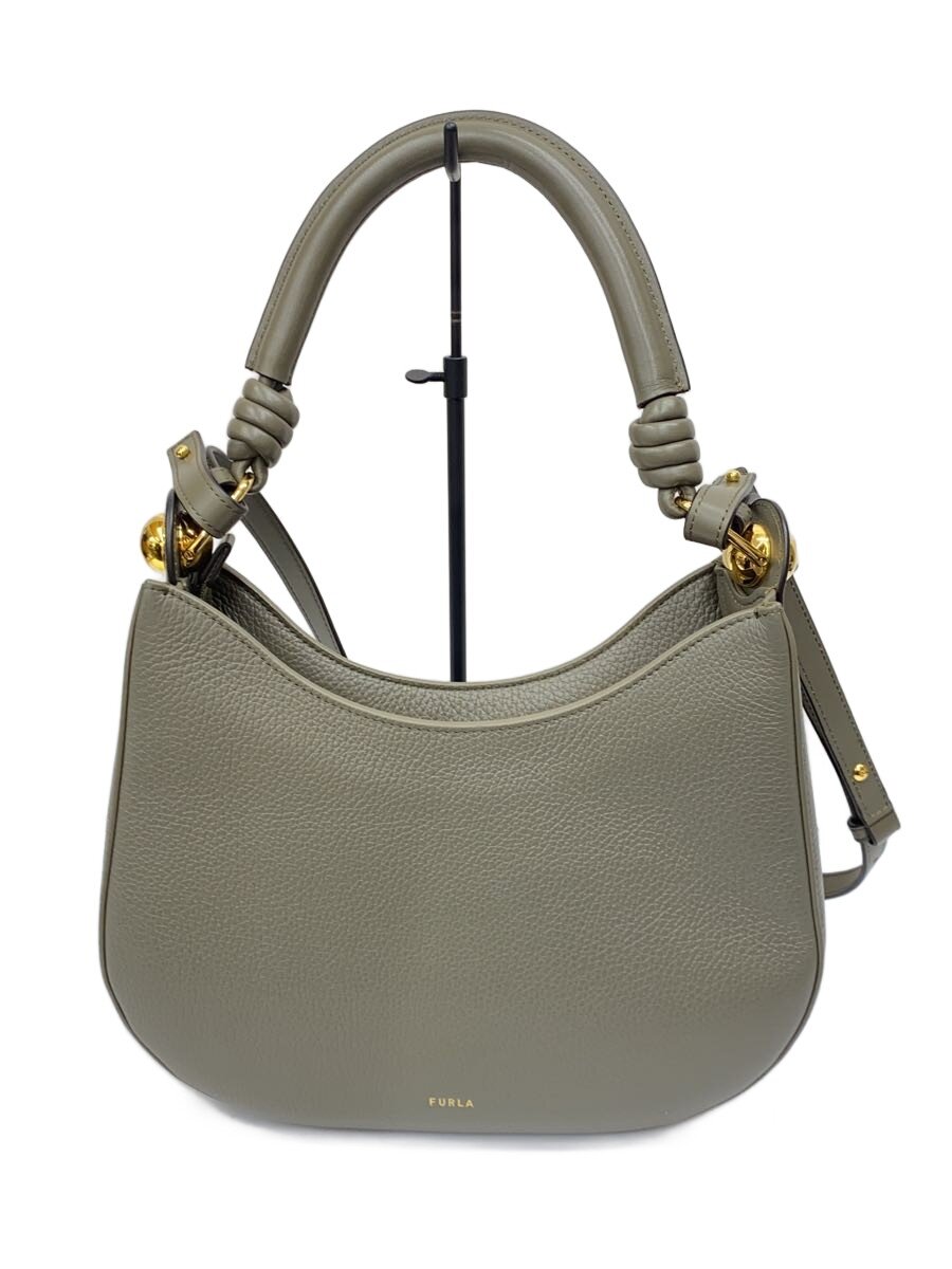 Furla - 【中古】FURLA◆ショルダーバッグ/レザー/KHK【バッグ】