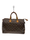 【中古】LOUIS VUITTON◆1)スピーディ35_モノグラム・キャンバス_BRW/PVC/BRW【バッグ】