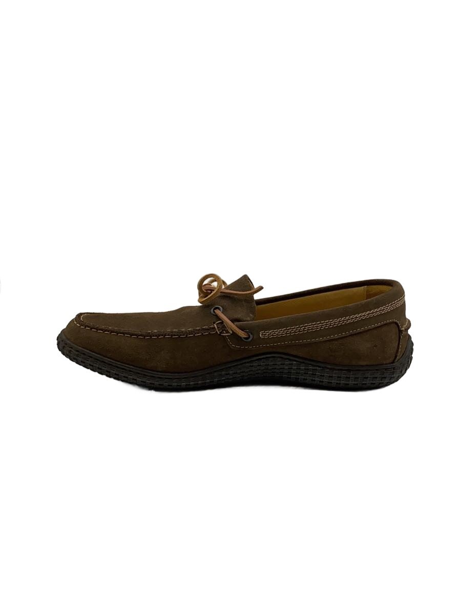 【中古】POLO RALPH LAUREN◆デッキシューズ/US8.5/BRW/スウェード【シューズ】