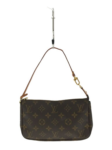 【中古】LOUIS VUITTON◆ポシェット・アクセソワール(OLD)_モノグラム_BRW/PVC/BRW【バッグ】 【中古】LOUIS VUITTON◆ポシェット・アクセソワール(OLD)_モノグラム_BRW/PVC/BRW【バッグ】
