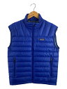 【中古】patagonia◆ダウンベスト/XS/ポリエステル/BLU/84621F8【メンズウェア】