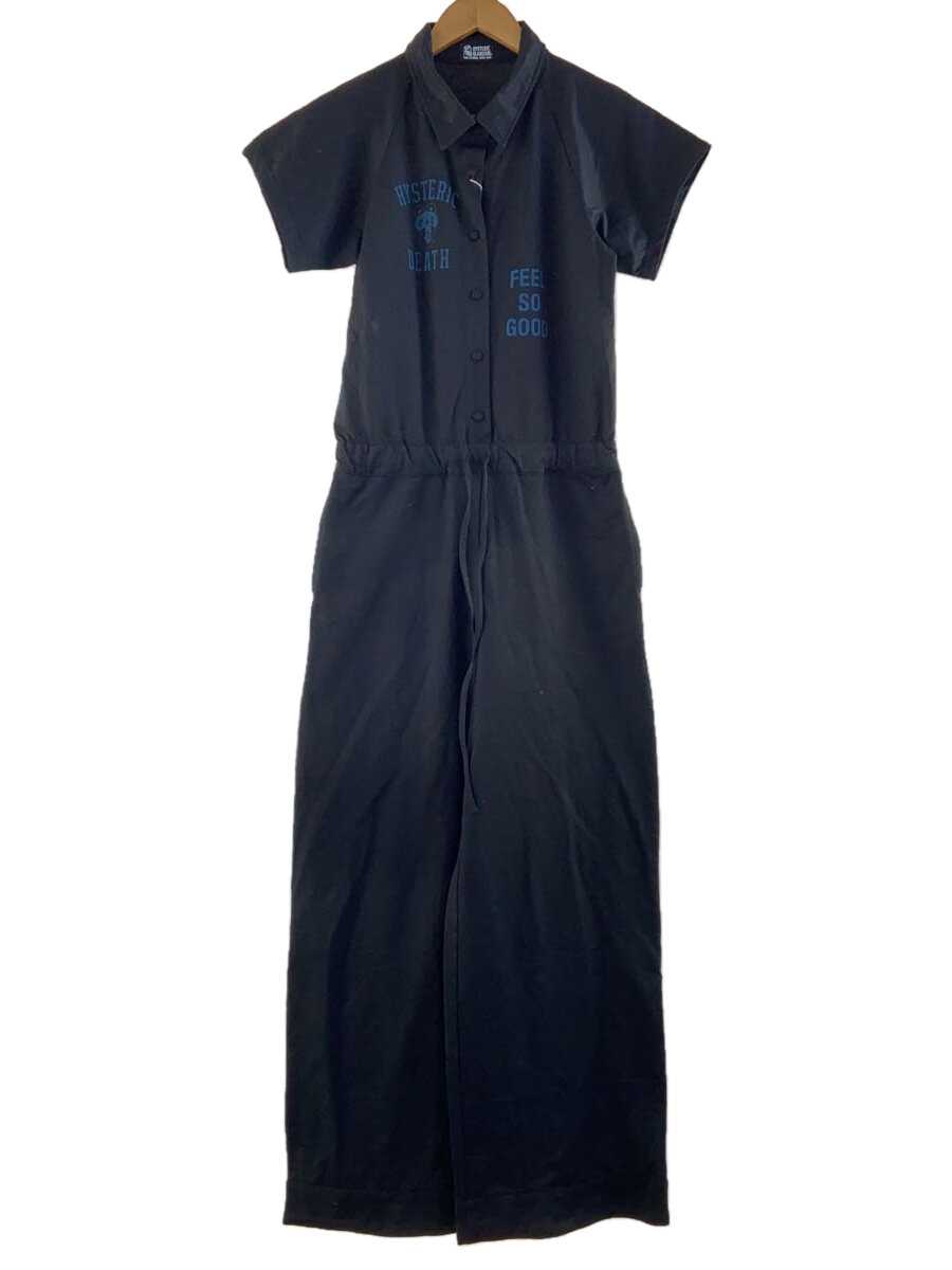 【中古】HYSTERIC GLAMOUR◆オールインワン/FREE/ポリエステル/BLK/01191CP04996【メンズウェア】