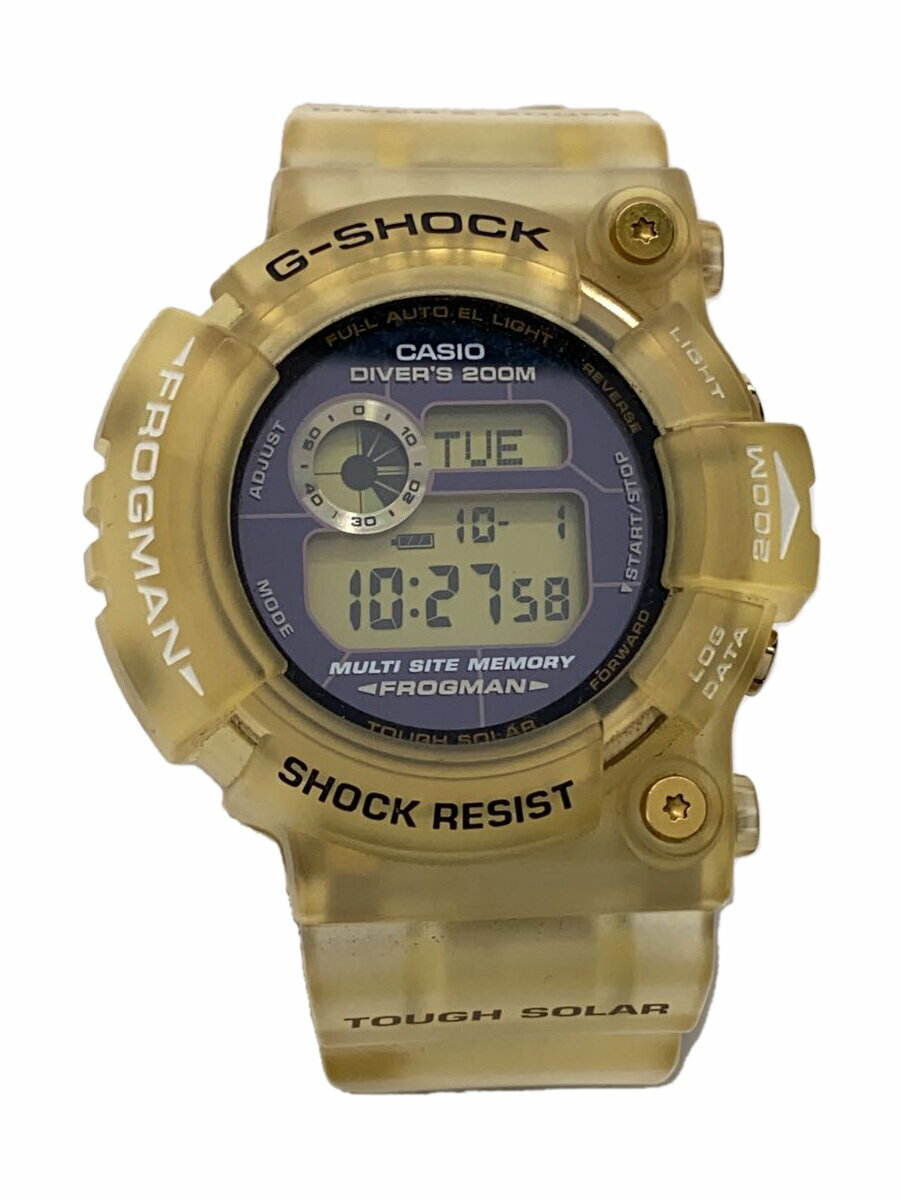 【中古】CASIO◆ソーラー腕時計/デジタル/--/YLW/YLW/GW-225E-7JF【服飾雑貨他】