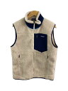 【中古】patagonia◆フリースベスト/--/ポリエステル/CRM/STY23048FA20【メンズウェア】