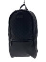 【中古】GUCCI◆リュック_GGナイロン/ナイロン/BLK【バッグ】