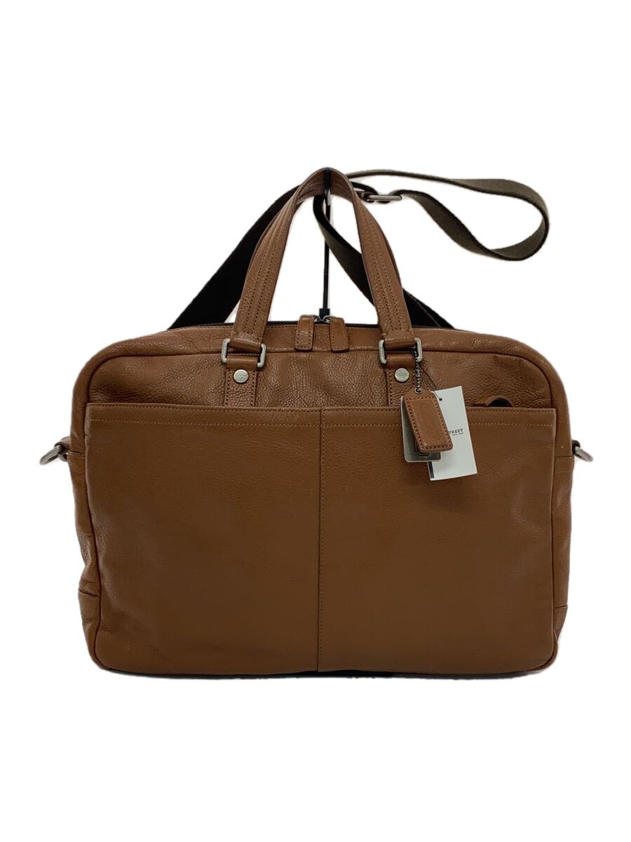 【中古】COACH◆ブリーフケース/レザー/BRW/F70354【バッグ】