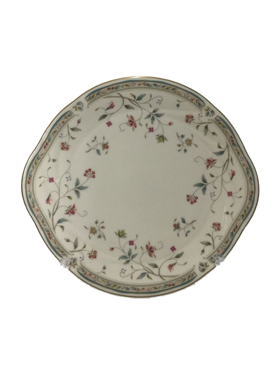 【中古】Noritake◆プレート/WHT/花更紗/ふち金色/ホワイト//【キッチン用品】