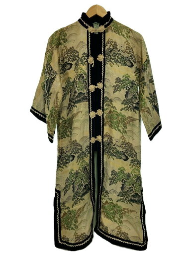【中古】CROWN◆50s/スカガウン/西陣織/--/総柄/状態考慮【メンズウェア】 【中古】CROWN◆50s/スカガウン/西陣織/--/総柄/状態考慮【メンズウェア】