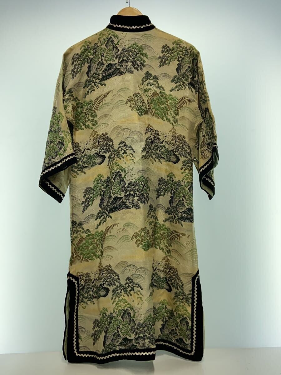 【中古】CROWN◆50s/スカガウン/西陣織/--/総柄/状態考慮【メンズウェア】