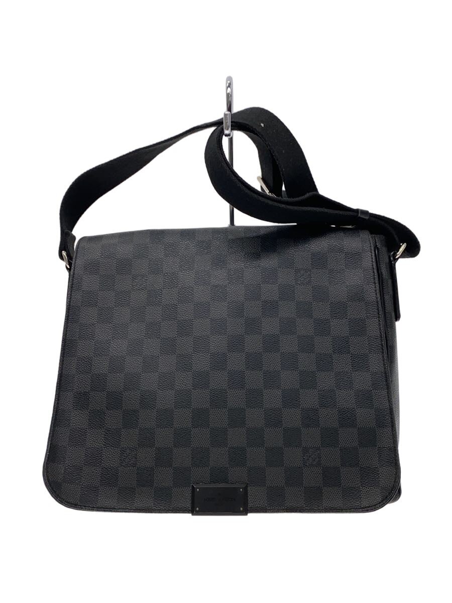 【中古】LOUIS VUITTON◆ダニエルMM_ダミエ グラフィット/PVC/BLK【バッグ】