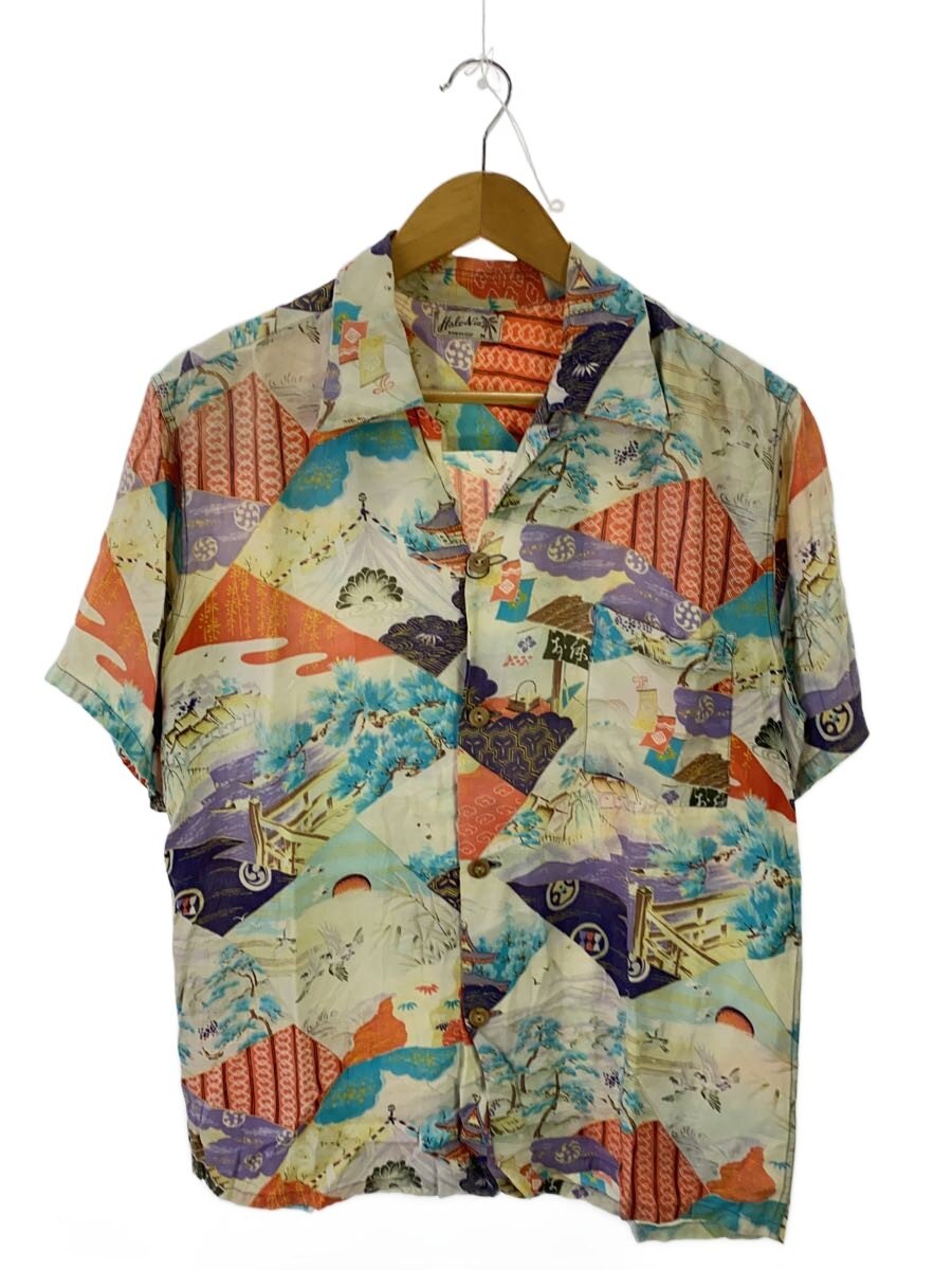 Rakuten - 【中古】50s/HALE NIU/半袖シャツ/M/レーヨン/マルチカラー/和柄//【メンズウェア】
