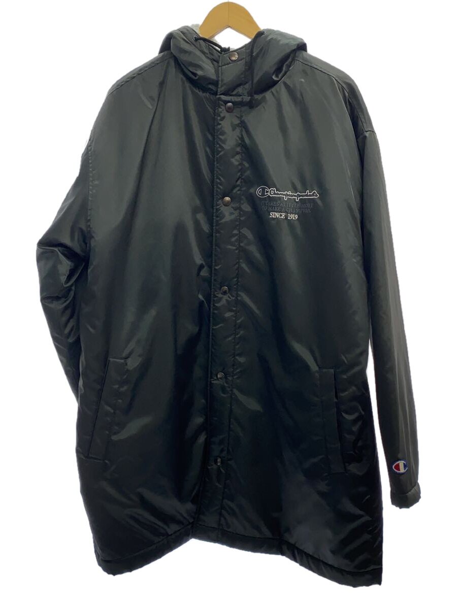 【中古】Champion◆ベンチコート/L/BLK【スポーツ】
